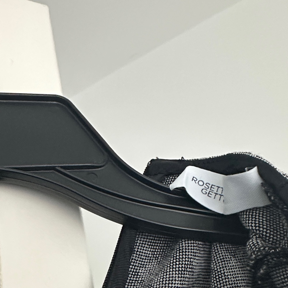 Rosetta Getty Asymmetrical Black and White Gingham top - Picture 2 of 3